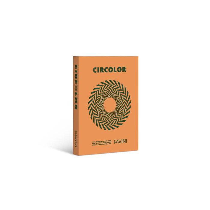 Carta colorata Favini Circolor 100% riciclata 80 g/m² A4 - risma da 500 fogli arancio zucca - A71E524 main product photo