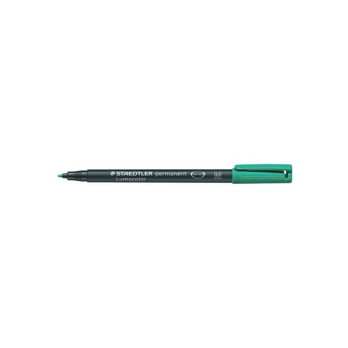 Penna a punta sintetica Staedtler Lumocolor® permanent pen verde - 317-5 main product photo