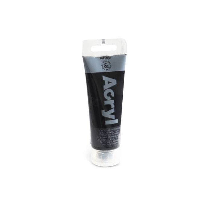 Colore acrilico Primo in tubetto in polietilene 75 ml nero 420TA75800 main product photo