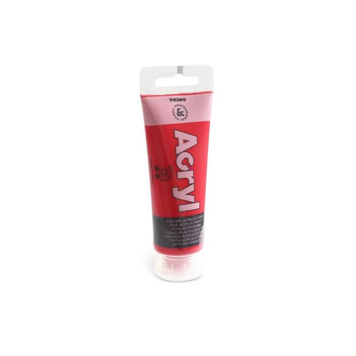 Colore acrilico Primo in tubetto in polietilene 75 ml rosso carminio 420TA75310 main product photo