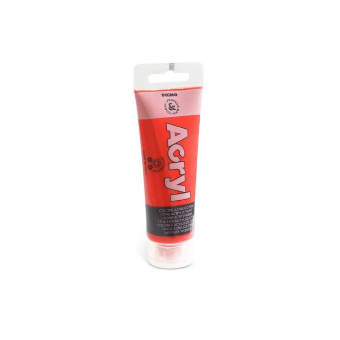 Colore acrilico Primo in tubetto in polietilene 75 ml rosso vermiglio 420TA75300 main product photo