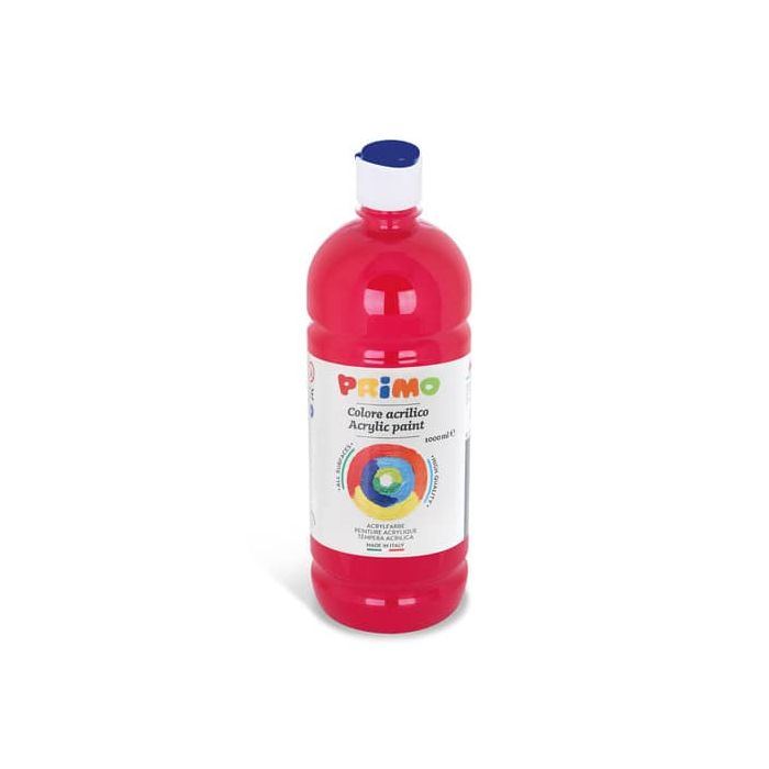 Colore acrilico Primo in bottiglia con tappo dosatore 1000 ml carminio 404TA1000310 main product photo