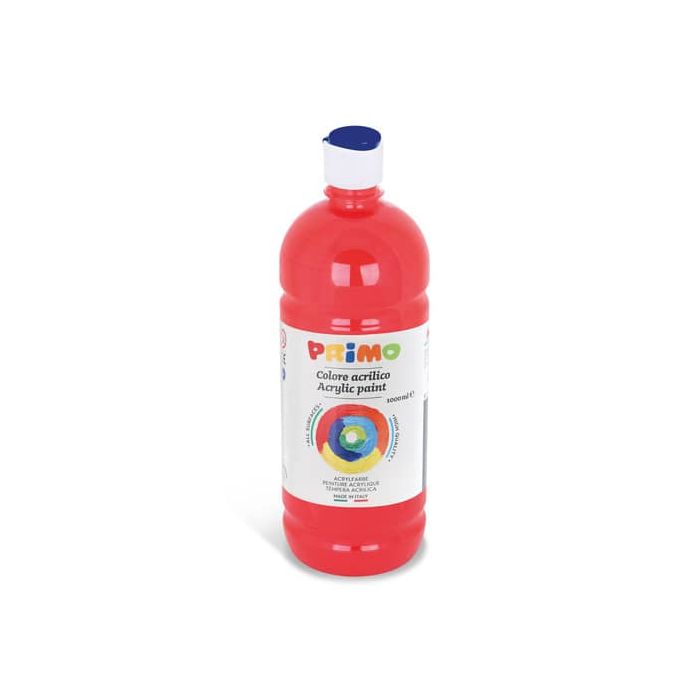 Colore acrilico Primo in bottiglia con tappo dosatore 1000 ml rosso 404TA1000300 main product photo