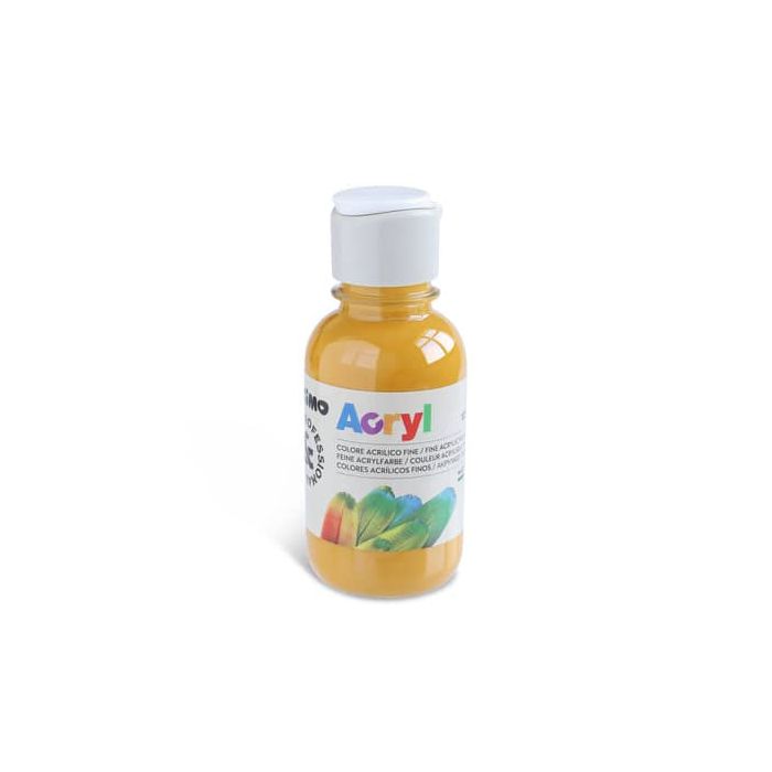 Colore acrilico Primo in bottiglia PET con tappo dosatore 125 ml ocra - 402TA125270 main product photo