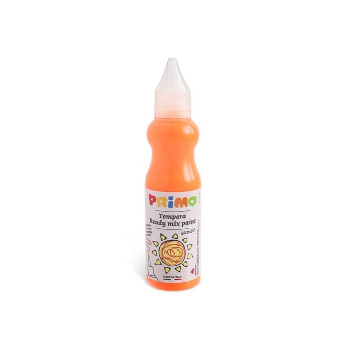 Tempera brillante Primo in bottiglia con becuccio 50 ml arancio fluo 2001BRF50250 main product photo