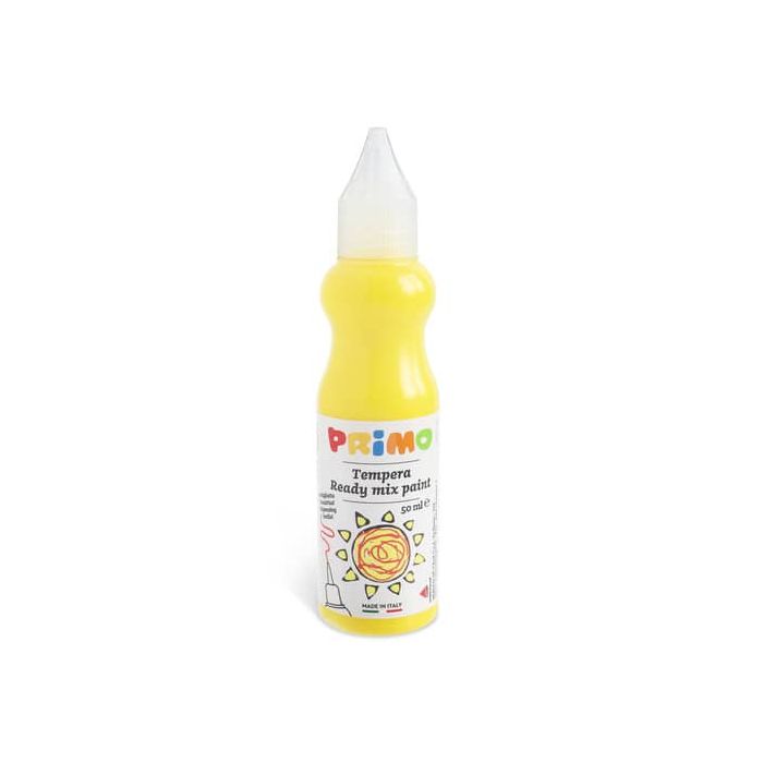 Tempera brillante Primo in bottiglia con beccuccio 50 ml giallo primario 2001BR50201 main product photo