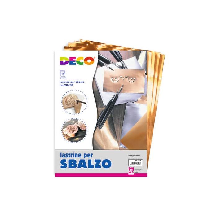 Lastrine in alluminio e rame CWR in conf. da 12 pz 20x30 cm 113/4 main product photo