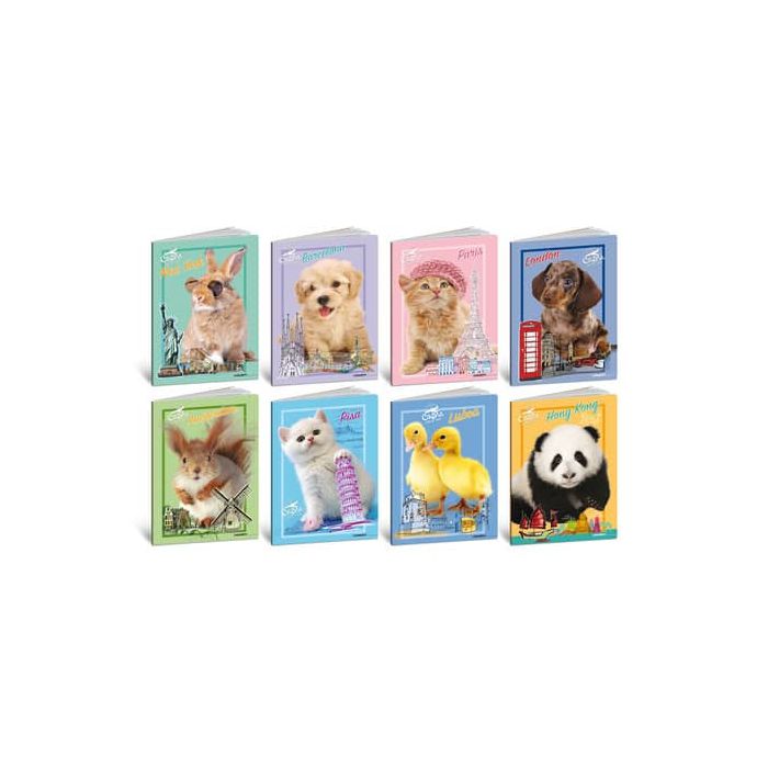 Maxi quaderni Blasetti Cuccioli formato A4 carta 80 g conf. 10 pezzi rigatura Q - 8563 main product photo