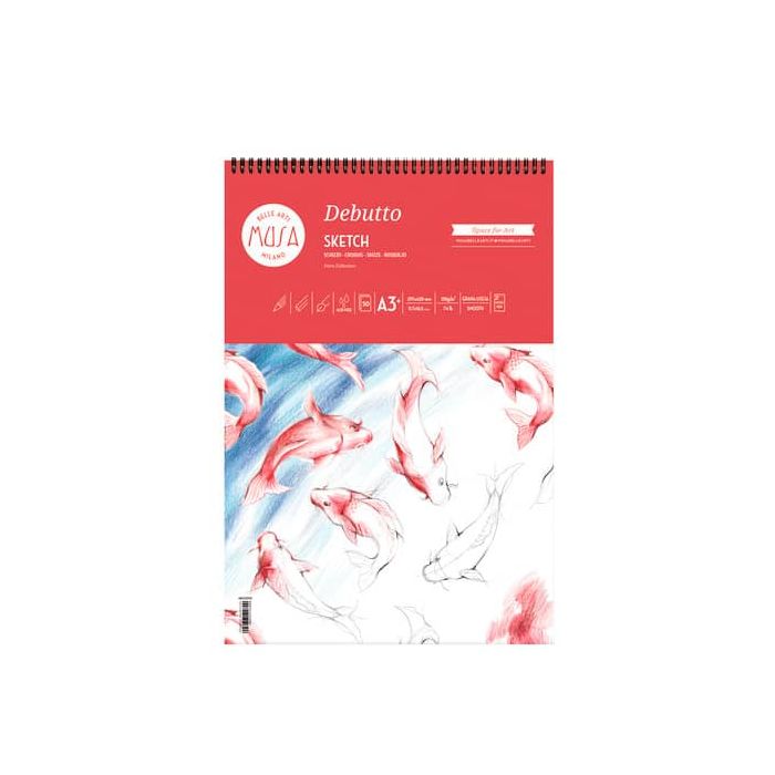 Blocco con spirale DEBUTTO CWR 50ff - 120gr formato A3 MU133393 main product photo