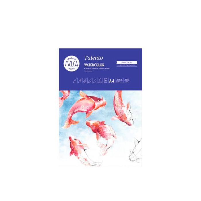 Blocco per acquerello TALENTO CWR 10 ff - 300 gr formato A4 MU131294 main product photo