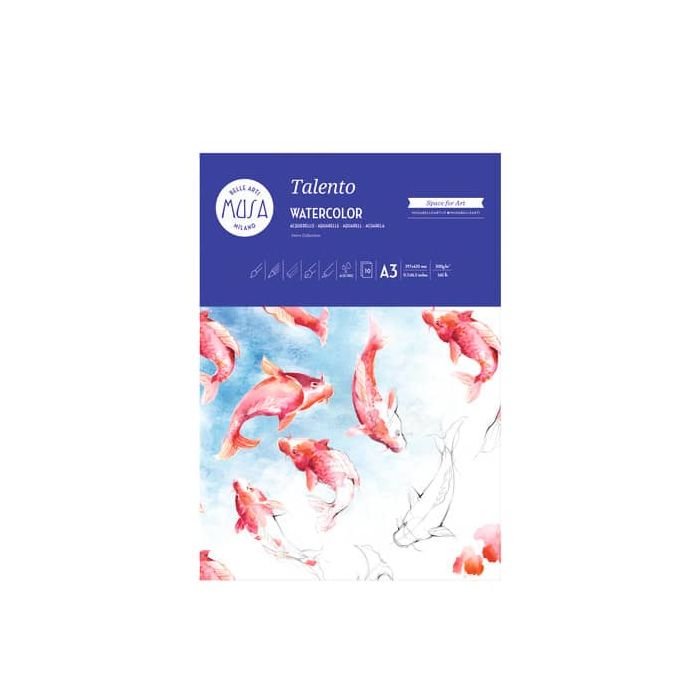 Blocco per acquerello TALENTO CWR 10 ff - 300 gr formato A3 MU131293 main product photo