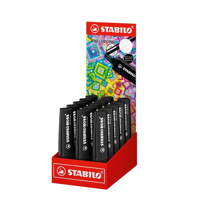 Espositore Stabilo Boss marcatore nero - 15 pezzi 70/15-2-46 main product photo