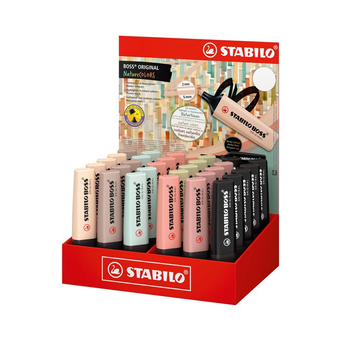 Display Stabilo Boss Nature Colors - 30 pezzi - colori assortiti 70/30-2-2 main product photo