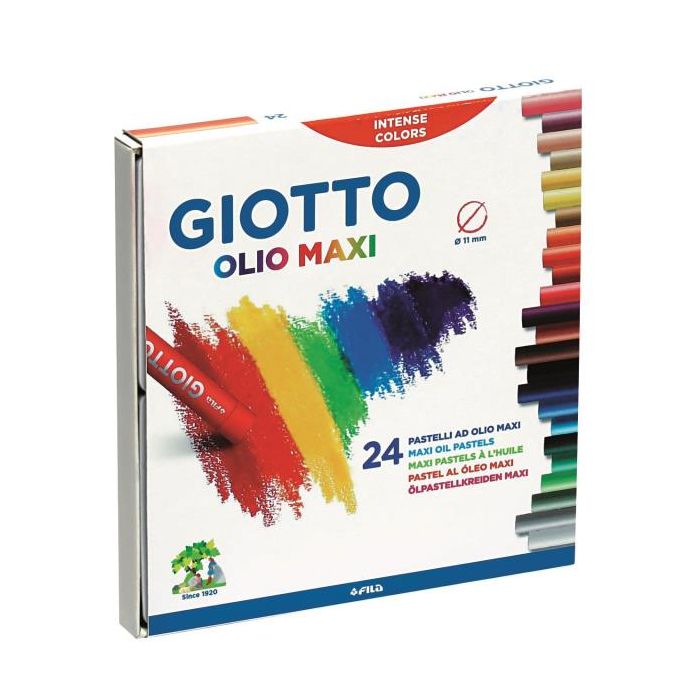 Pastelli ad olio Giotto Maxi in conf. da 24 colori assortiti F293800 main product photo