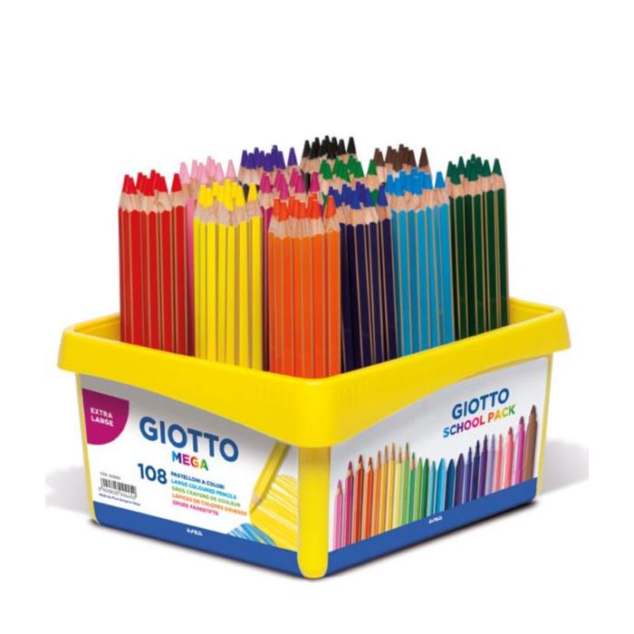 Matite colorate Giotto Mega in conf. 108 colori assortiti F523500 main product photo