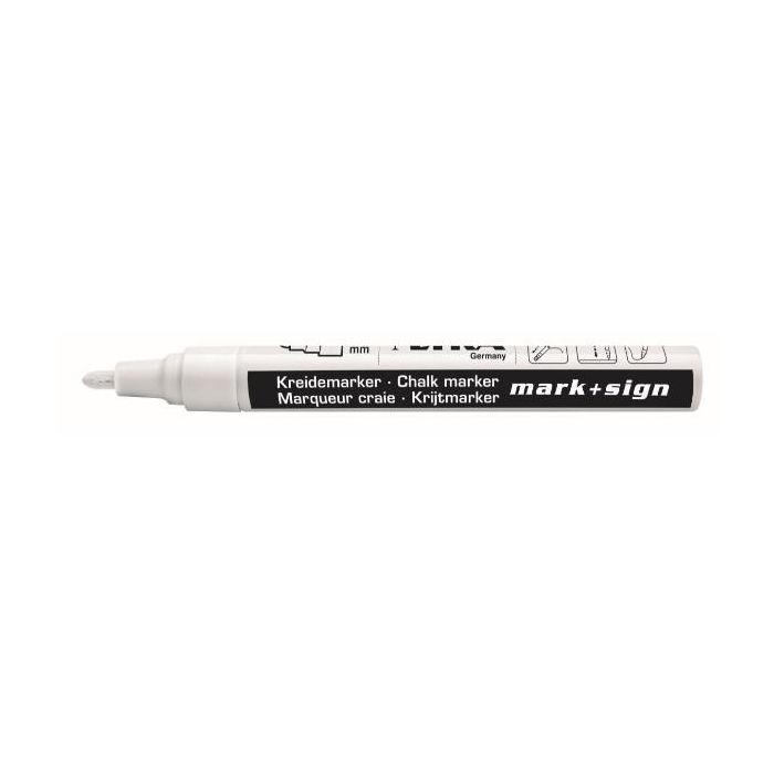 Marcatore a gesso liquido Lyra bianco p. tonda 2-4 mm L4410001 main product photo