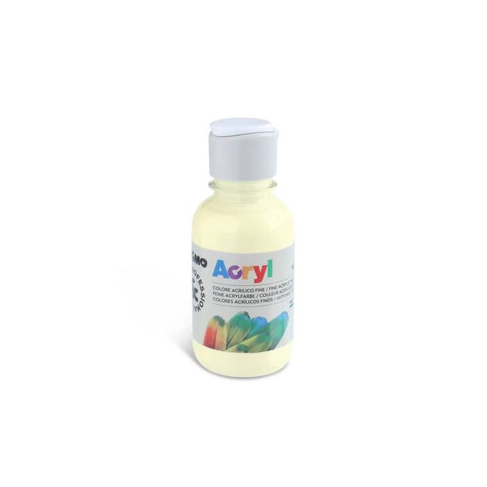 Colore acrilico Primo in bottiglia PET con tappo dosatore 125 ml giallo limone - 402TA125212 main product photo