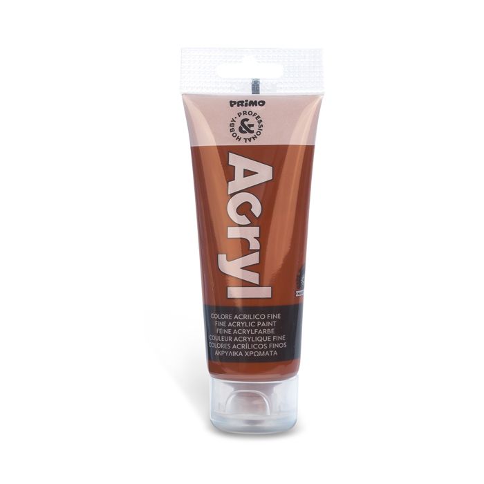Colore acrilico Primo in tubetto in polietilene 75 ml terra Siena bruciata 420TA75730 main product photo