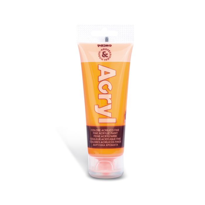 Colore acrilico Primo in bottiglia PET con tappo dosatore 75 ml arancio fluo - 420TAF75250 main product photo