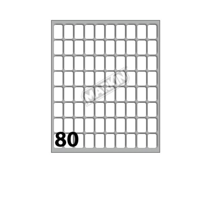 Etichette bianche permanenti Markin Copiatabu 16x10 mm - conf. 10 blister da 10 ff A4 - X11012 main product photo