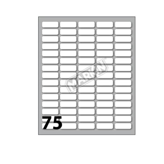 Etichette bianche permanenti Markin Copiatabu 21x8 mm - conf. 10 blister da 10 ff A4 - X11015 main product photo
