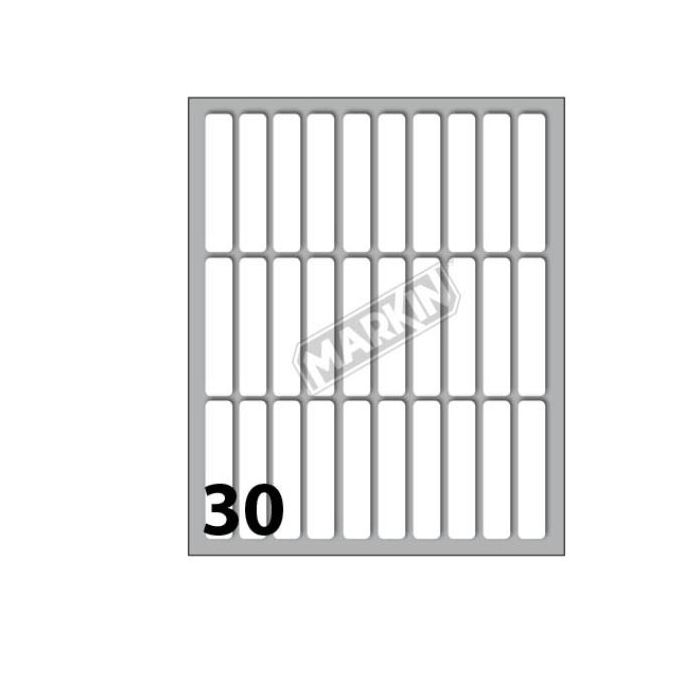 Etichette bianche permanenti Markin Copiatabu 46x10 mm - conf. 10 blister da 10 ff A4 - X11031 main product photo