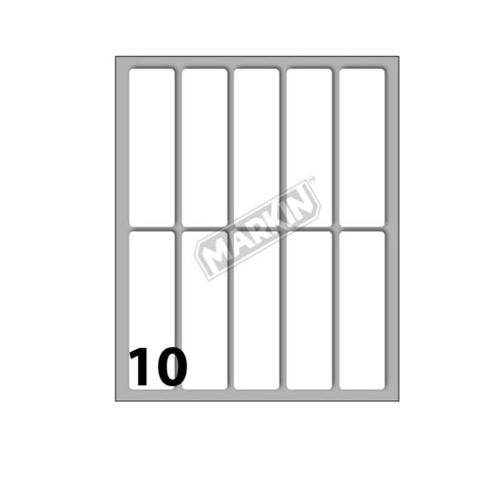 Etichette bianche permanenti Markin Copiatabu 70x20 mm - conf. 10 blister da 10 ff A4 - X11044 main product photo