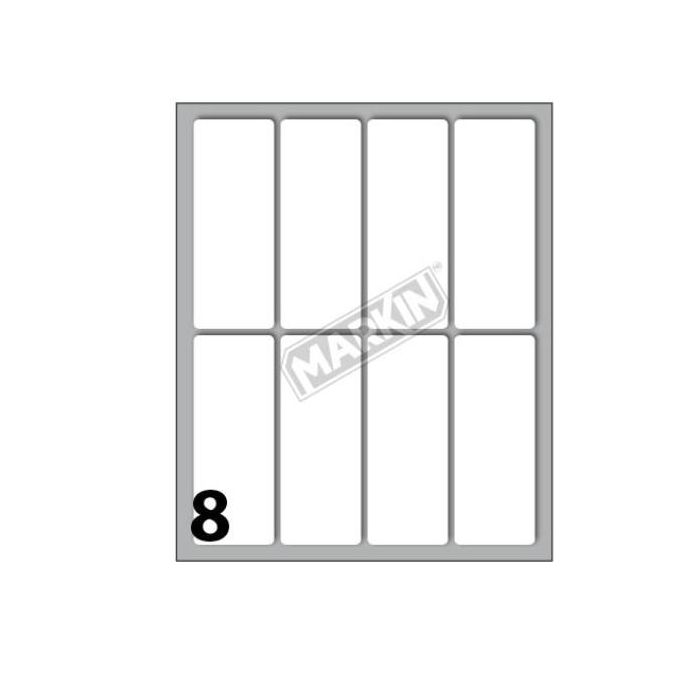 Etichette bianche permanenti Markin Copiatabu 70x27 mm - conf. 10 blister da 10 ff A4 - X11045 main product photo