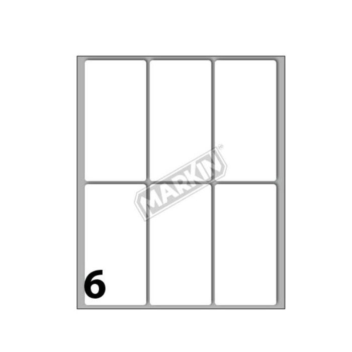Etichette bianche permanenti Markin Copiatabu 73x37 mm - conf. 10 blister da 10 ff A4 - X11048 main product photo