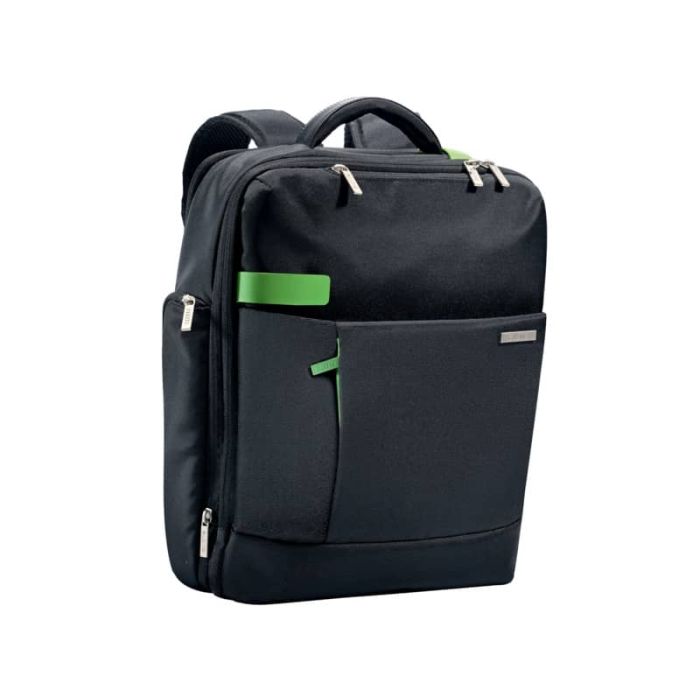 Zaino portacomputer Leitz Smart Traveller 15,6" poliestere 2 scomparti nero - 60170095 main product photo