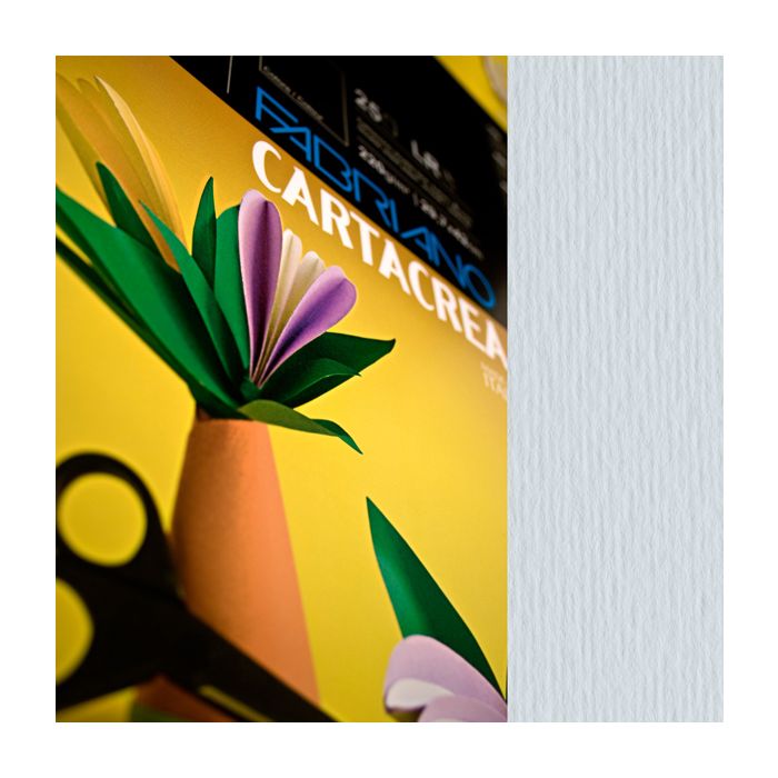 Cartoncino a due superfici Fabriano CartaCrea 35x50 cm 220 g conf. 10 fogli - perla - 46435102 main product photo