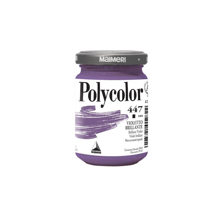 Colore vinilico fine Maimeri in vasetto 140 ml violetto brillante - M1220447 main product photo