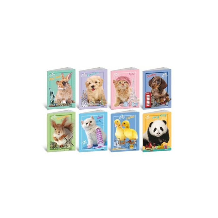 Maxi quaderni Blasetti Cuccioli formato A4 carta 80 g conf. 10 pezzi rigatura A - 8555 main product photo