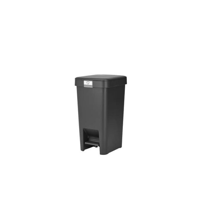 Pattumiera a pedale Brabantia StepUp per raccolta differenziata - capacità 10 L - dark grey - 800344 main product photo