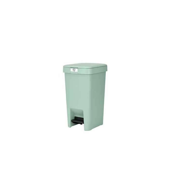 Pattumiera a pedale Brabantia StepUp per raccolta differenziata - capacità 10 L - jade green - 800368 main product photo