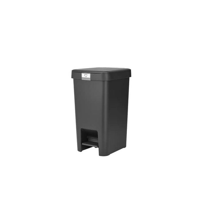 Pattumiera a pedale Brabantia StepUp per raccolta differenziata - capacità 16 L - dark grey - 800306 main product photo