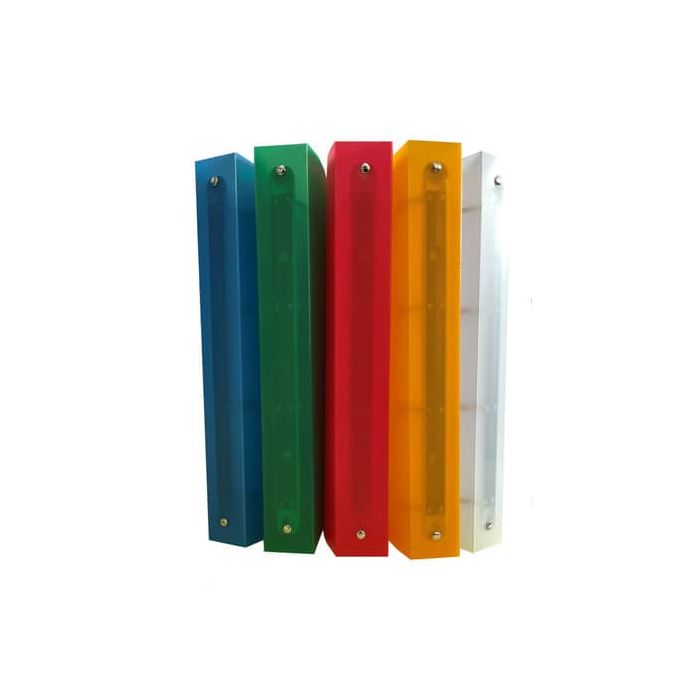 Raccoglitore in PPL Euro-Cart linea traslucido 27x32 cm 4 anelli Ø 30 mm assortiti - YCA04-30PP2 main product photo