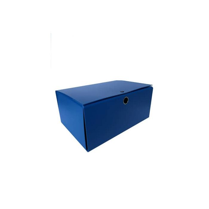 Cartella portaprogetti con bottone Euro-cart Euro Big - 25x35 cm dorso 16 cm - blu - YCP-PPL16BL main product photo