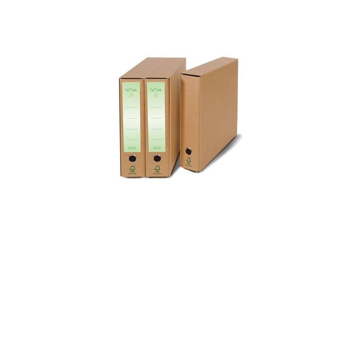 Registratore protocollo Euro-cart Eco Elite con custodia avana dorso 5 cm - FMCXREP5AV main product photo