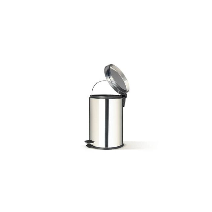 Bidone in acciaio inox con pedale Perfetto e vaschetta estraibile da 12 L ''Premium'' Ø 24,8x H.40 cm - 0447 main product photo