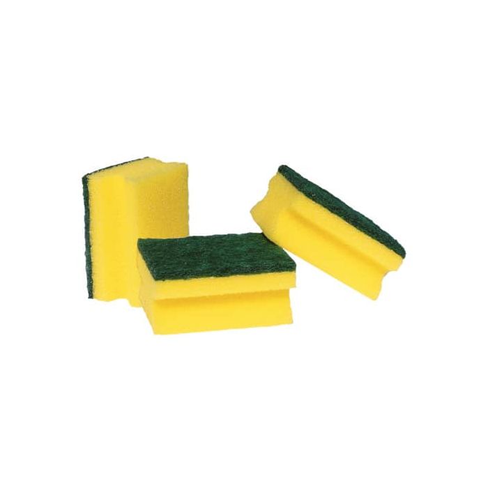 Spugna sintetica abrasiva Pippo con impugnatura salva-unghie conf. 3 pz 8,5x6x H.3,5 - NP1844 main product photo
