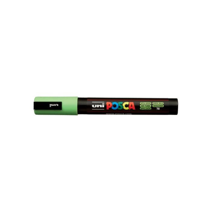 Marcatore a tempera Posca Uni-Ball punta media 2,5 mm verde mela M PC5M VMELA main product photo