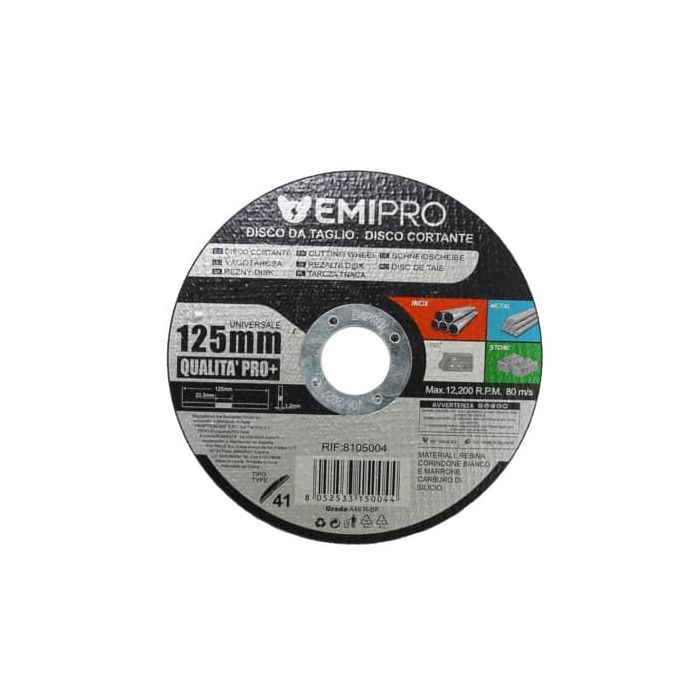 Disco da taglio Emi acciaio per flessibile 125x1,6x22 mm 8105004 main product photo