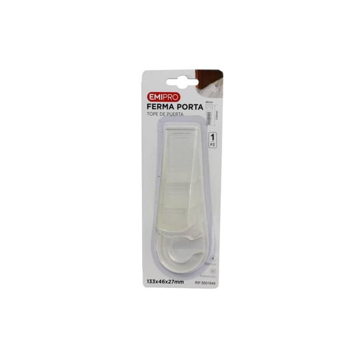 Ferma porta con gancio Emi 133x46xH.27 mm 8501649 main product photo