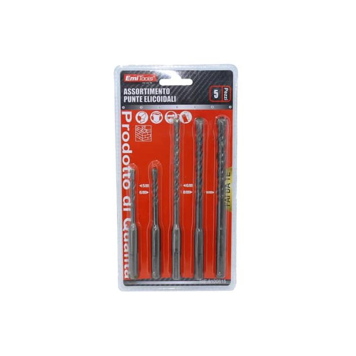 Kit punte da muro ad innesto Emi per tassellatore conf. da 5 pezzi 8100813 main product photo