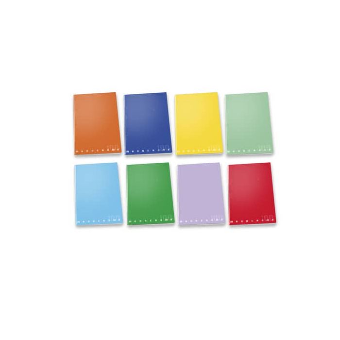 Maxi quaderno Pigna Monocromo A4 quadretti 10 - 38 ff carta 100 gr/m2 copertina colori assortiti - 022988810 main product photo