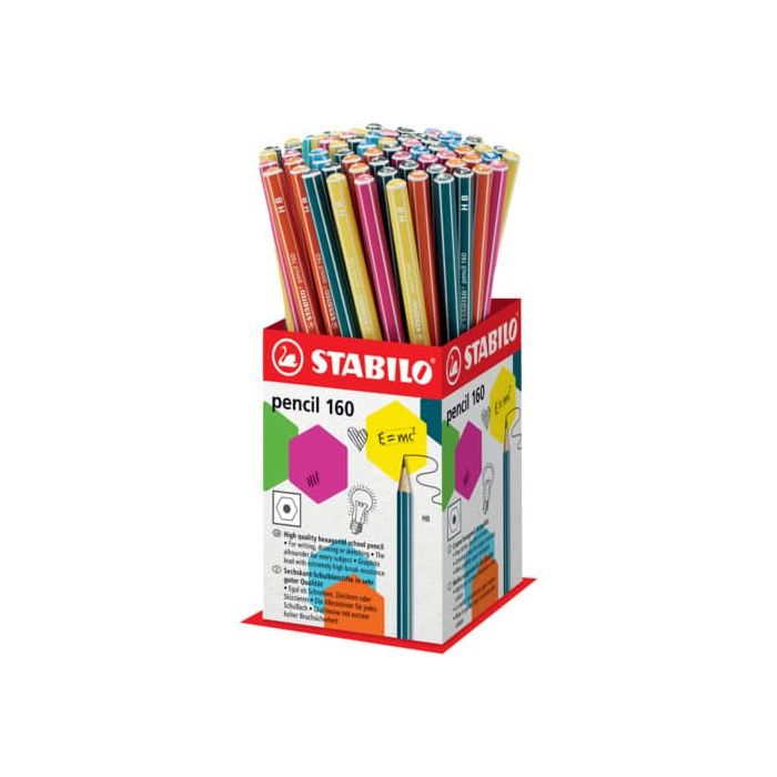 Espositore da banco Stabilo Pencil HB - 72 pezzi - colori fusto assortiti 160/72-1HB main product photo