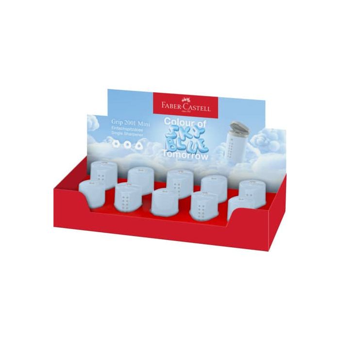 Temperamatite Faber-Castell grip mini - conf. 10 pz - colore blu cielo 183774 main product photo