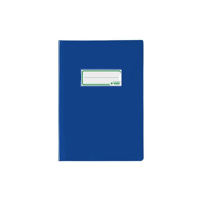 Copriquaderno A5 Favorit con portanome e salva angoli - laccato - PE180 - conf. da 24 - blu - 400184672 main product photo