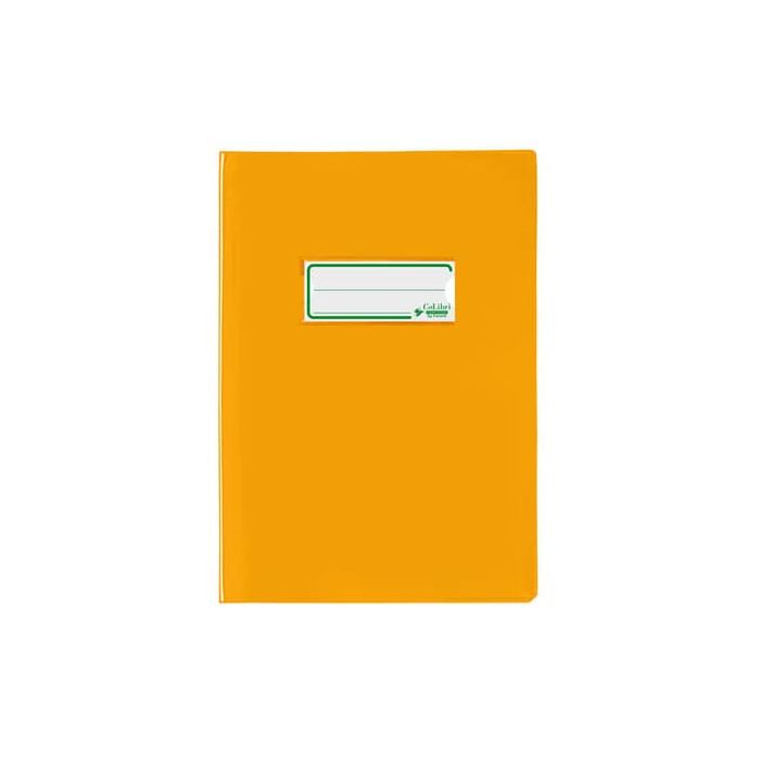 Copriquaderno A5 Favorit con portanome e salva angoli - laccato - PE180 - conf. da 24 - giallo - 400184673 main product photo